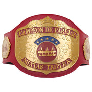 AAA WORLD MIXED TAG TEAM REPLICA RED TITLE