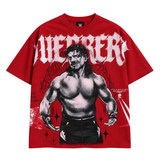 EDDIE GUERRERO HERITAGE RED OVERSIZED TEE