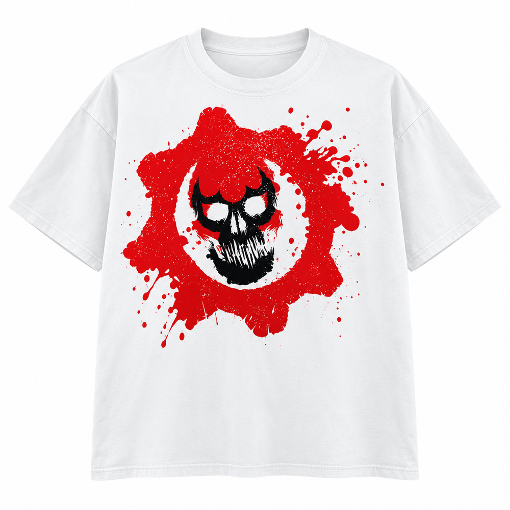 TRIPLEMANIA X GEARS OF WAR  WHITE TEE