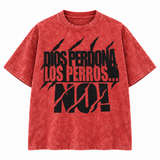 PERROS DEL MAL MINERAL RED OVERSIZED TEE