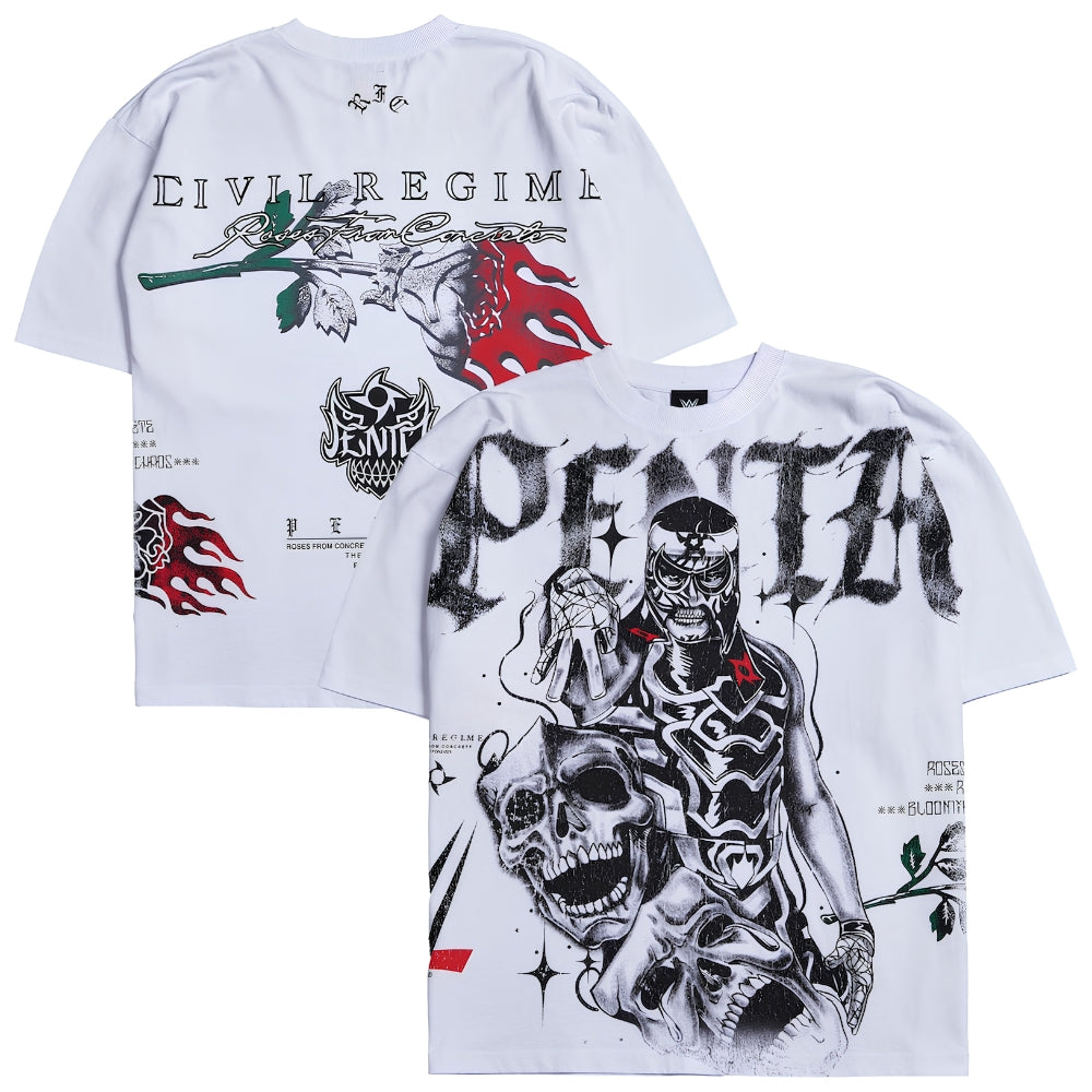 PENTA HERITAGE WHITE OVERSIZED TEE