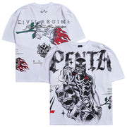 PENTA HERITAGE WHITE OVERSIZED TEE