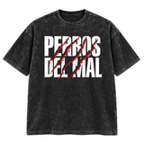 PERROS DEL MAL MINERAL BLACK OVERSIZED TEE
