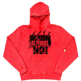 PERROS DEL MAL RED OVERSIZED HOODIE
