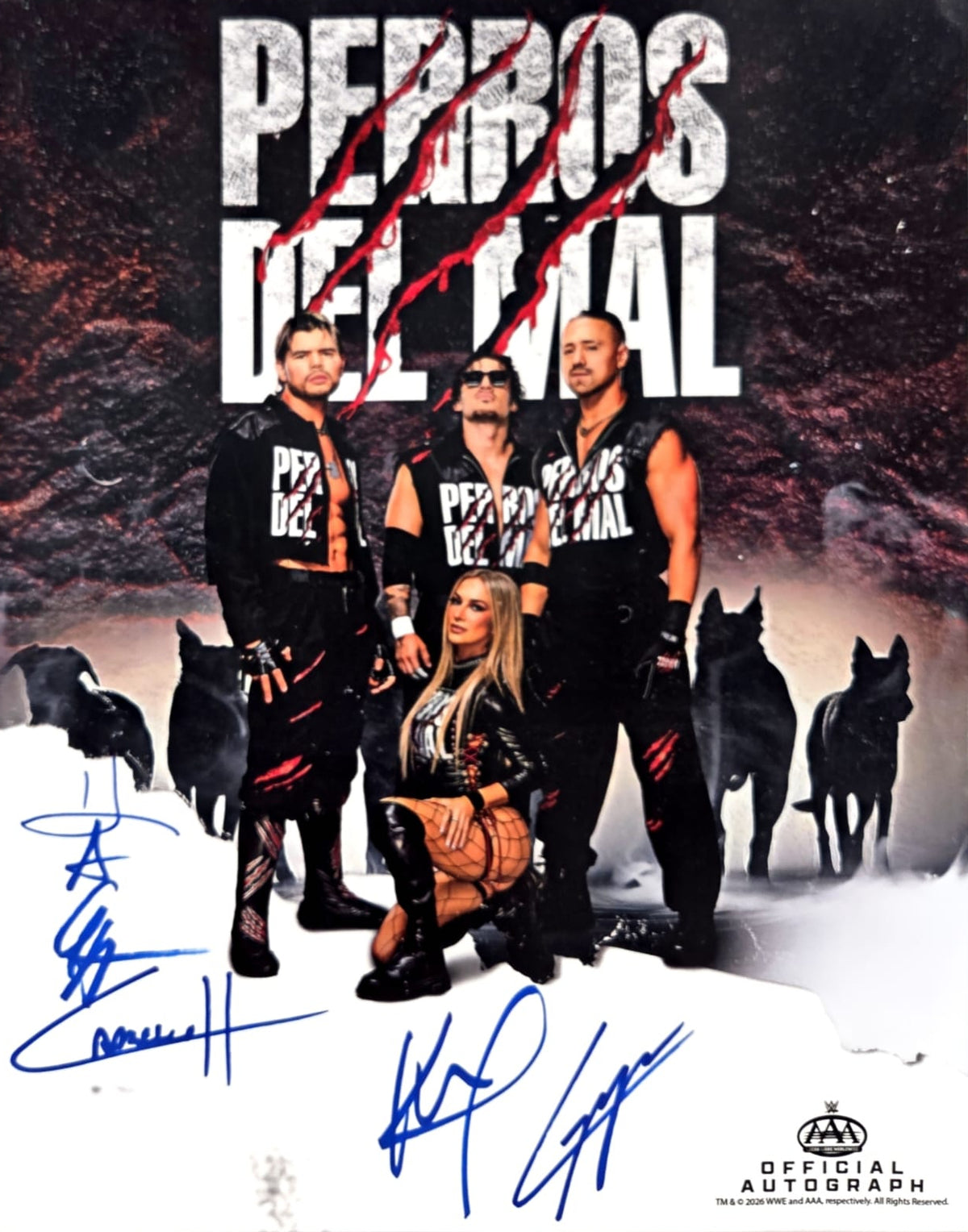 FOTO FIRMADA PERROS DEL MAL