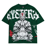REY MYSTERIO HERITAGE GREEN OVERSIZED TEE