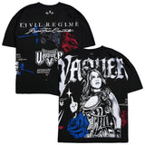 STEPHANIE VAQUER HERITAGE BLACK OVERSIZED TEE