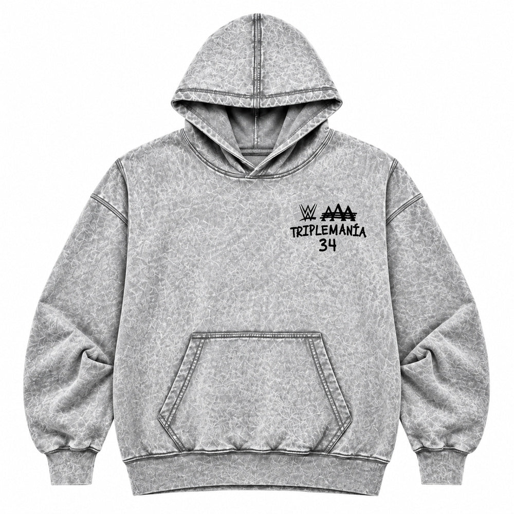 TRIPLEMANIA 34 DRAWN HOODIE